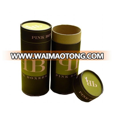 100% Recycled cylinder shape custom cardboard paper tube for gift package